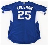 Casey Coleman 2014 Game Used & Signed Kansas City Royals Jersey