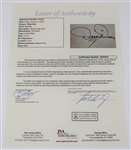 Dizzy Dean Signed Cut Autograph - PSA Full Letter - XX24414