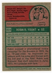 Robin Yount Brewers Rookie Card 