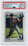 Bobby Witt Jr. Signed 2020 Bowman Chrome PSA Auto 10 - PSA