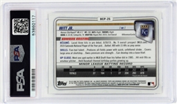 Bobby Witt Jr. Signed 2020 Bowman Chrome PSA Auto 10 - PSA