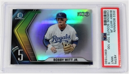 Bobby Witt Jr. 2022 Bowman Crome Scouts Top 100 Mint 9 - PSA