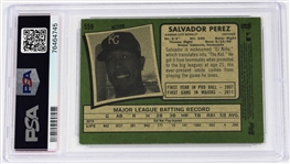 Salvador Perez Signed Topps Heritage Card - PSA  Cert