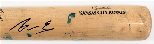 Maikel Garcia 2023 Game Used & Signed Bat