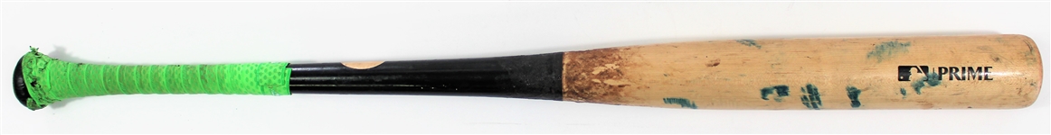 Maikel Garcia 2023 Game Used & Signed Bat