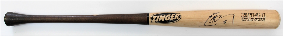 Eric Hosmer 2015 Game Used & Signed Kansas City Royals Bat