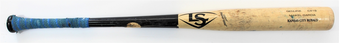 Maikel Garcia 2022 Game Used Rookie Kansas City Royals Bat