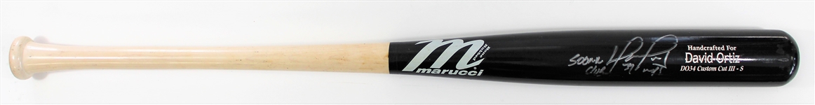David Ortiz 2022 Game Used & Signed Boston Red Sox Bat