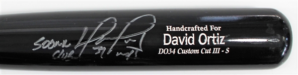 David Ortiz 2022 Game Used & Signed Boston Red Sox Bat