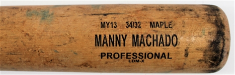 Manny Machado 2019 Game Used Bat