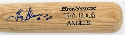 Troy Glaus Game Used & Signed Angels Bat 