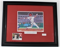 Albert Pujols 2005 Signed Christmas Celebration Framed Art