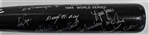 1985 Kansas City Royals Team Signed World Series Bat - Greg Pryor