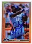 Bo Jackson Signed Kansas City Royals Topps Card - Beckett Witness