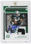 Bo Jackson Signed Los Angeles Raiders Card - Beckett Witness