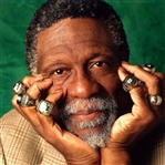 Bill Russell Signed Boston Celtics Banner JSA XX31194