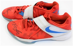 Kevin Durrant Game Used & Signed OKC Basketball Shoes - JSA Auto