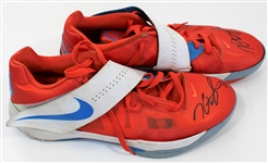 Kevin Durrant Game Used & Signed OKC Basketball Shoes - JSA Auto