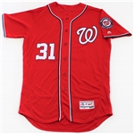 Max Scherzer Team Issued Nationals Signed Jersey - JSA