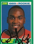 Derrick Thomas 1989 Kansas City Chiefs Signed Rookie Card - 