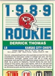 Derrick Thomas 1989 Kansas City Chiefs Signed Rookie Card - 