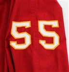 E.J.  Holub Game Used 1969-1970 Kansas City Chiefs Warm Up Jacket #55
