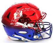 Randy Moss Signed Pro Model Helmet 1/1 You got Mossed - JSA
