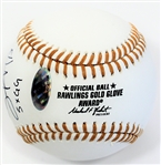 Salvador Perez Signed 5 x Gold Glove Inscribed Baseball - CSA Witness