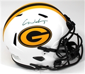 Christian Watson Signed Green Bay Packers Helmet - Beckett Witnessed