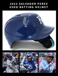 Salvador Perez 2023 Game Used (Photo Matched) Batting Helmet