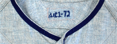 John Mayberry 1972 Game Used Road Kansas City Royals Jersey
