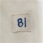 Dan Quisenberry 1981 Game Used Home  Kansas City Royals Jersey