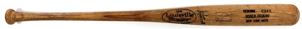 Roger Cedeno Game Used Bat New York Mets