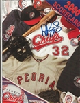Albert Pujols Signed Peoria Chiefs Scorecard 7/8/2000 - JSA N17805