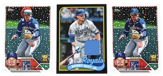 Bobby Witt Jr. Lot of 3 Cards - Relic 58/199 Holiday Cards