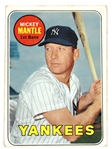 Mickey Mantle 1969 NY Yankee Topps Card #500