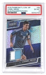 Lionel Messi 2010 Blue Pulsar Patches Relic Card PSA EX-MT6