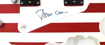 Bill Clinton Signed United States - American Flag Electric Guitar - Loa UACC