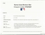 Salvador Perez 2023 Game Used & Signed Bat - MLB YP 337237 ZVQ