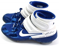 Brady Singer Game Worn & Signed First Win in MLB Cleats - JSA