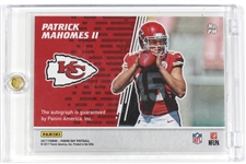 Patrick Mahomes 11 2017 Rookie Panini Auto Card