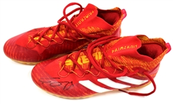 Patrick Mahomes 2022 (Photo Matched) Game Used & Dual Signed Cleats