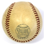 Cy Young Signed 1952 Baseball W/ Full JSA Letter & Newspaper Clips