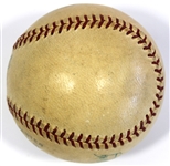 Cy Young Signed 1952 Baseball W/ Full JSA Letter & Newspaper Clips