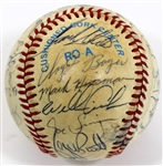  1983 Kansas City Royals Game Used & team Signed Baseball 