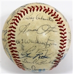  1983 Kansas City Royals Game Used & team Signed Baseball 