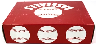 Charles O. Finley unopened box of 1 Dozen Orange Baseballs 