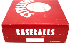 Charles O. Finley unopened box of 1 Dozen Orange Baseballs 