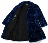 Muriel Kauffman Alaskan Fur Royal Blue Coat & Vest