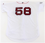 Sandy Martinez 2004 Game Worn & Signed Home Boston Red Sox Jersey